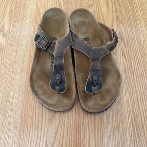 Birkenstock Gizeh Tobacco Oiled Leather 42R
